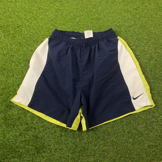 90s Nike Piping Shorts Blue Large