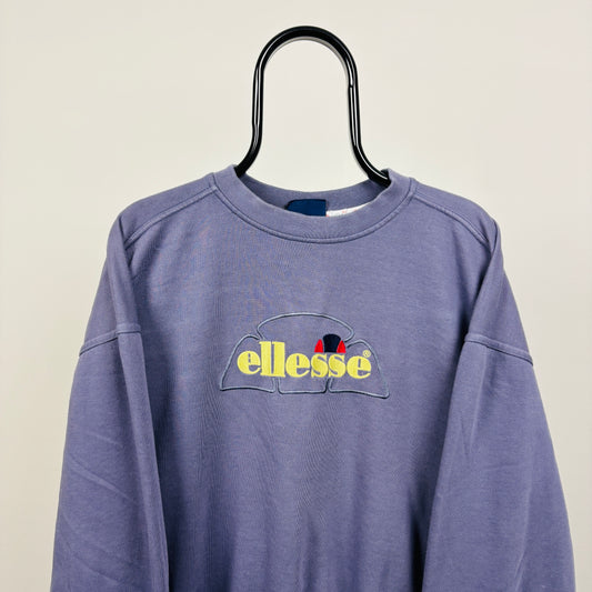 90s Ellesse Sweatshirt Purple Medium