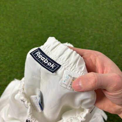 90s Reebok Zip Pocket Shorts White Medium