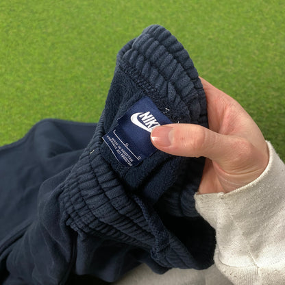 00s Nike Wide Leg Cotton Joggers Blue Large