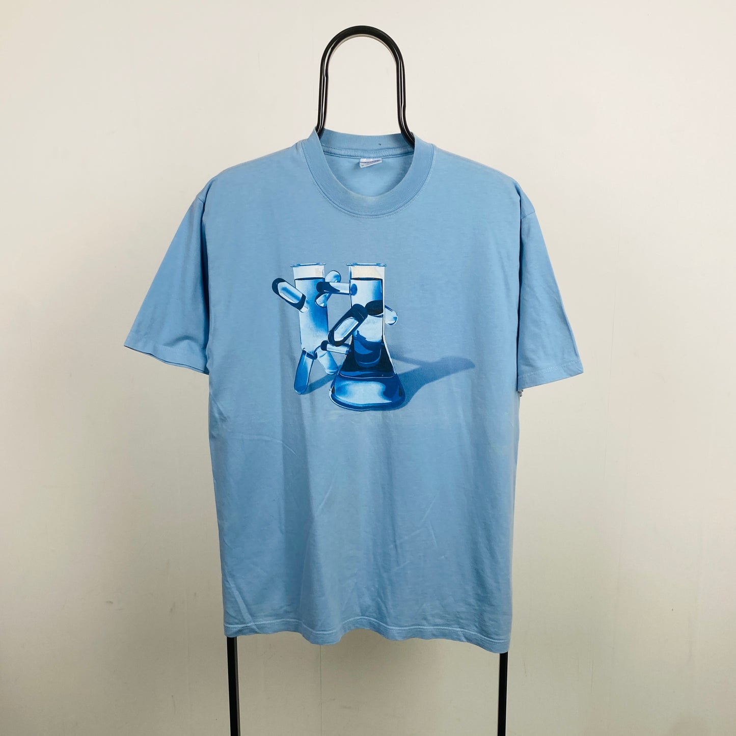 Retro 90s Chemistry T-Shirt Blue Medium