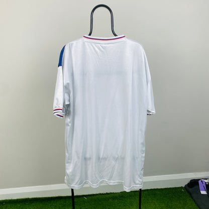 00s England Football Shirt T-Shirt White XXL