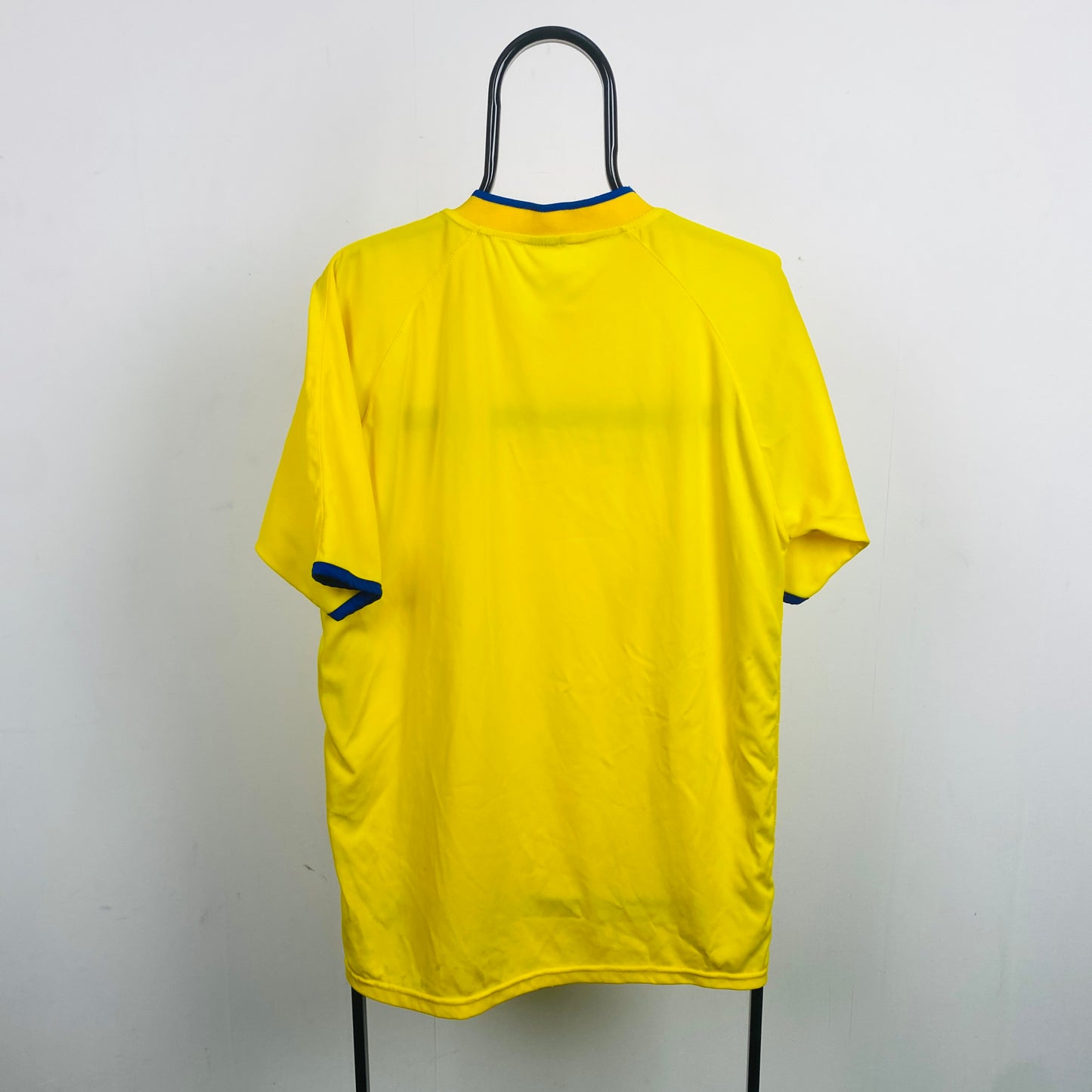 Retro Colombia Football Shirt T-Shirt Yellow Large