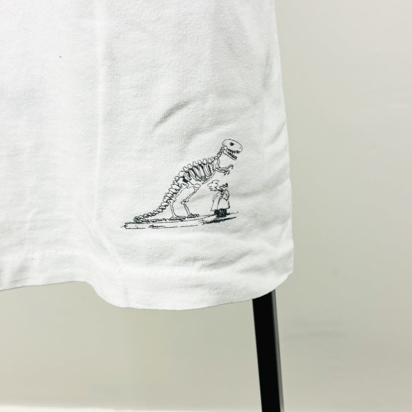90s The Far Side Dinosaur T-Shirt White XL
