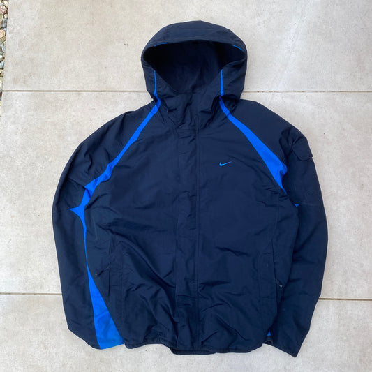 00s Nike Reversible Fleece Coat Jacket Blue XL