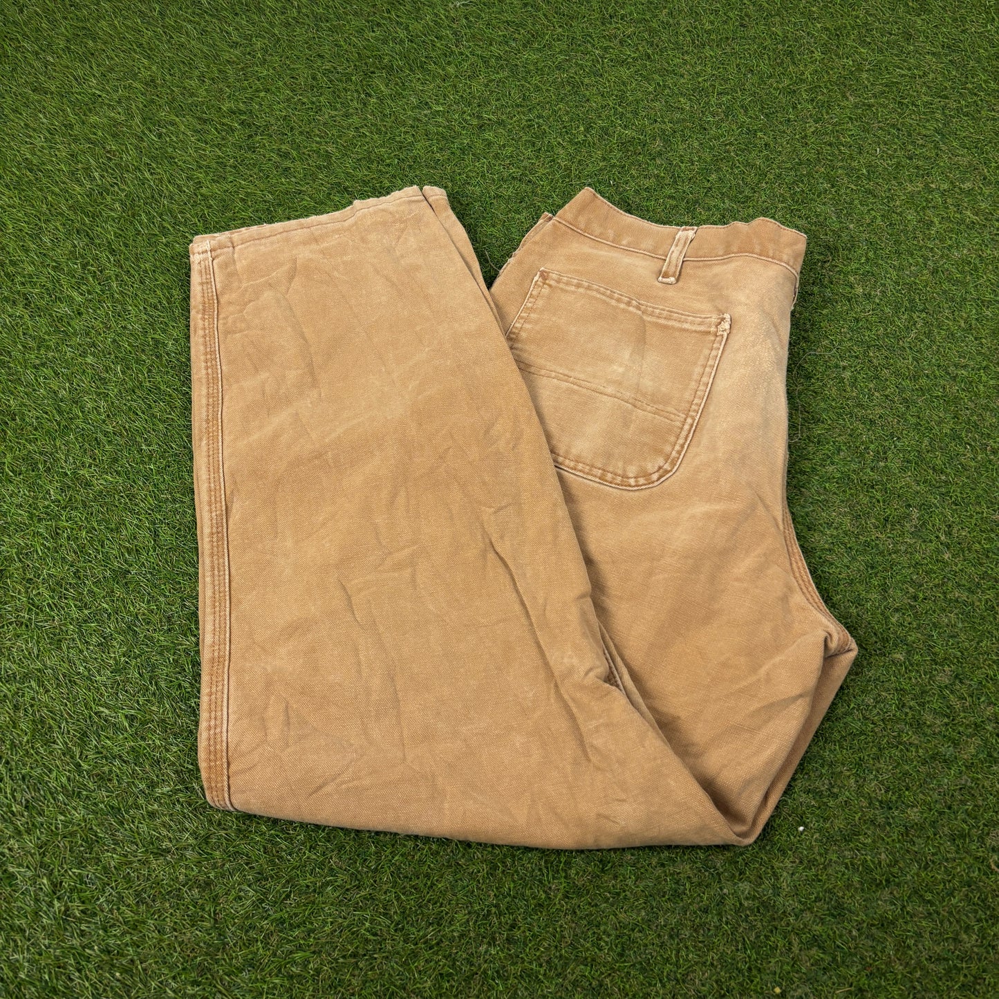 00s Carhartt Workwear Trousers Joggers Brown Large 36x32