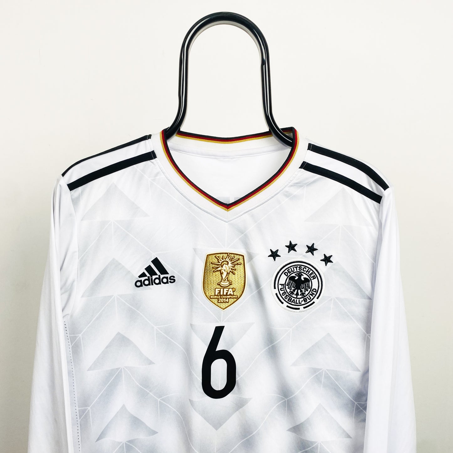 Retro Germany Khedira Fan Football Shirt T-Shirt White Large