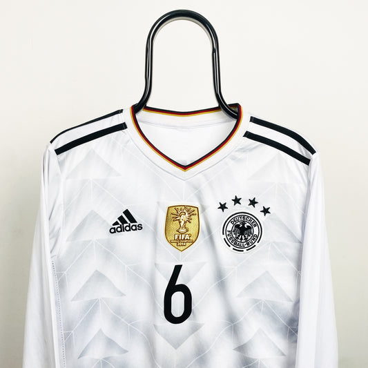 Retro Germany Khedira Fan Football Shirt T-Shirt White Large