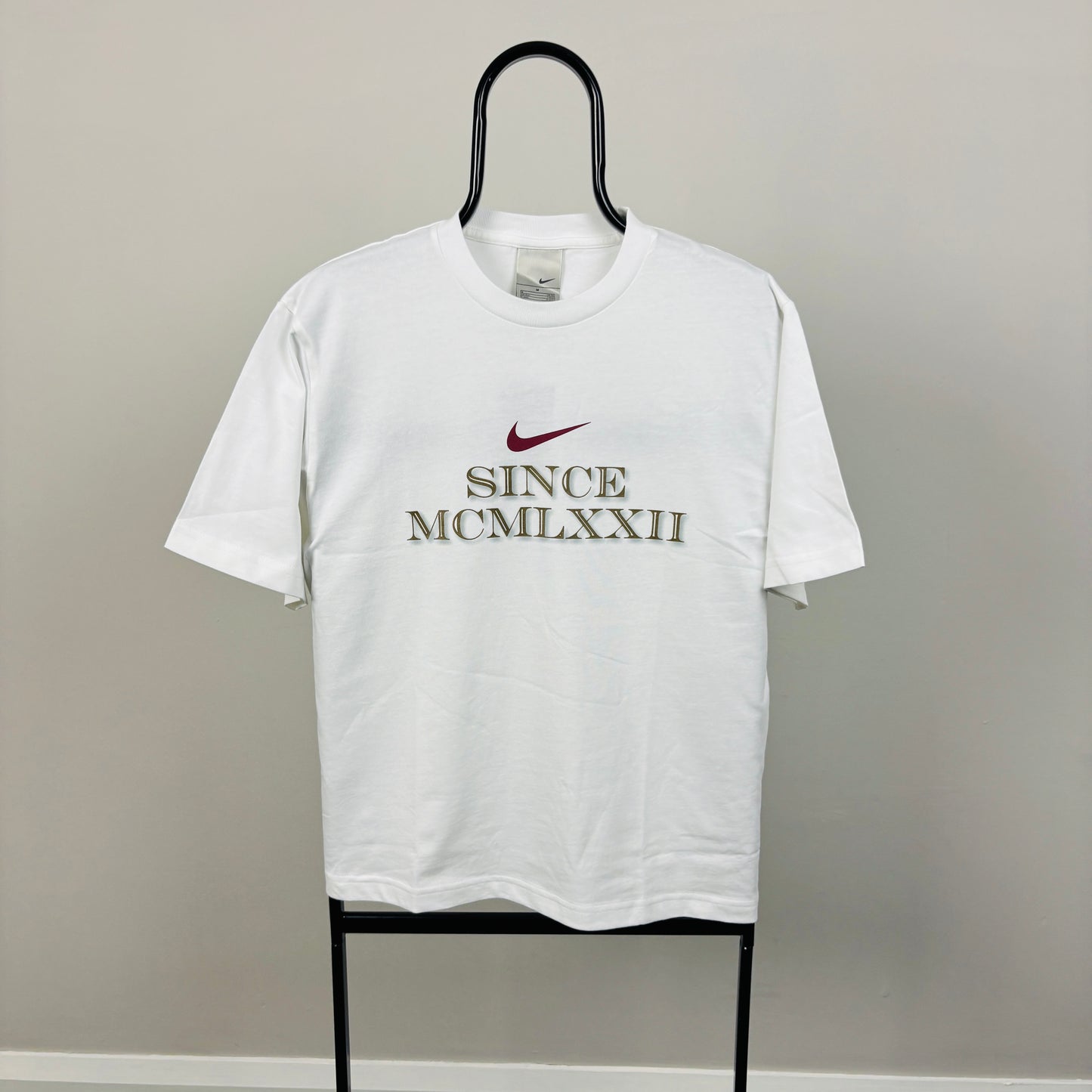 00s Nike Roman Numeral T-Shirt White Medium