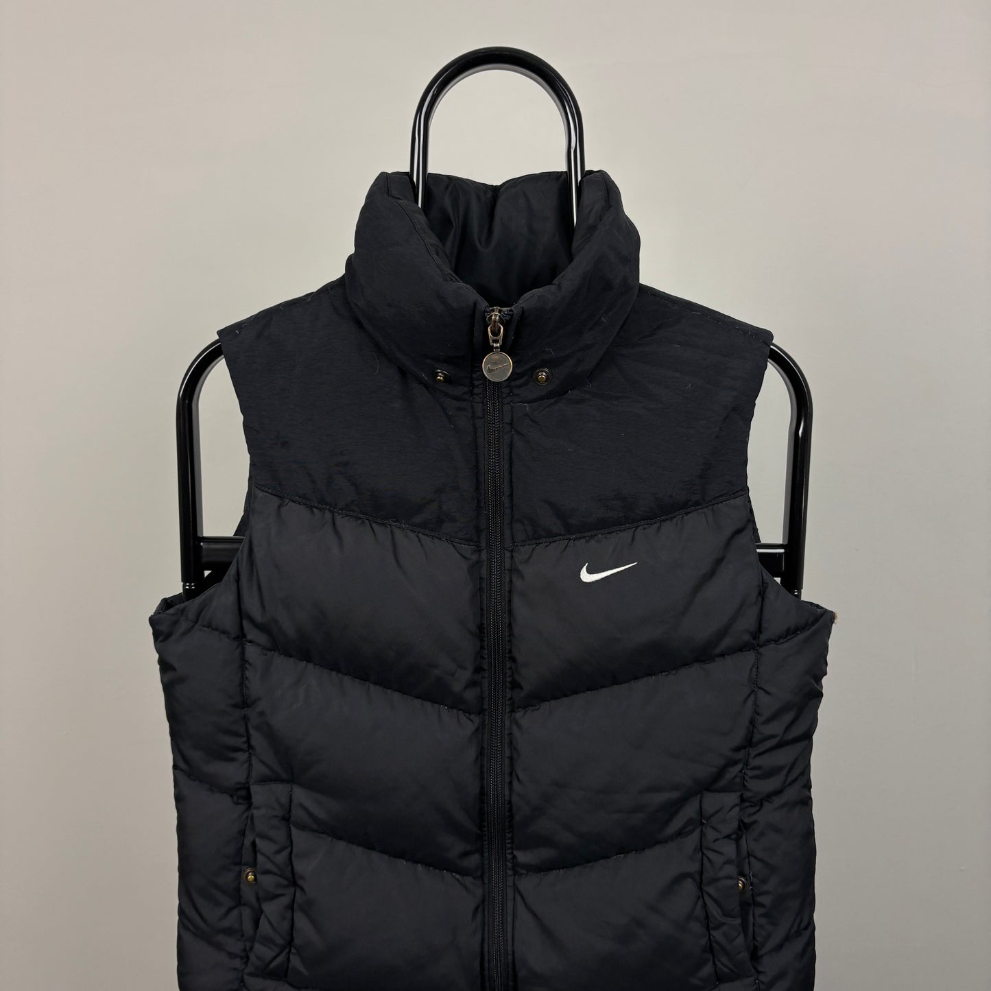 00s Nike Puffer Gilet Jacket Black Small