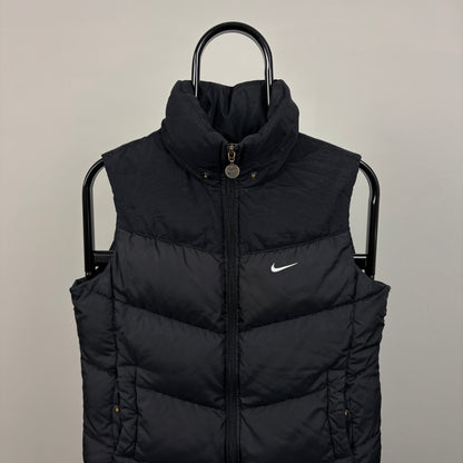 00s Nike Puffer Gilet Jacket Black Small