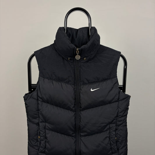 00s Nike Puffer Gilet Jacket Black Small