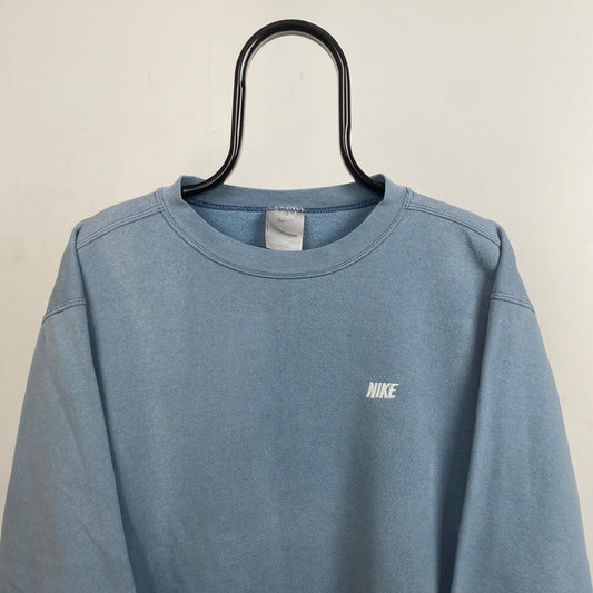 00s Nike Sweatshirt Blue Large