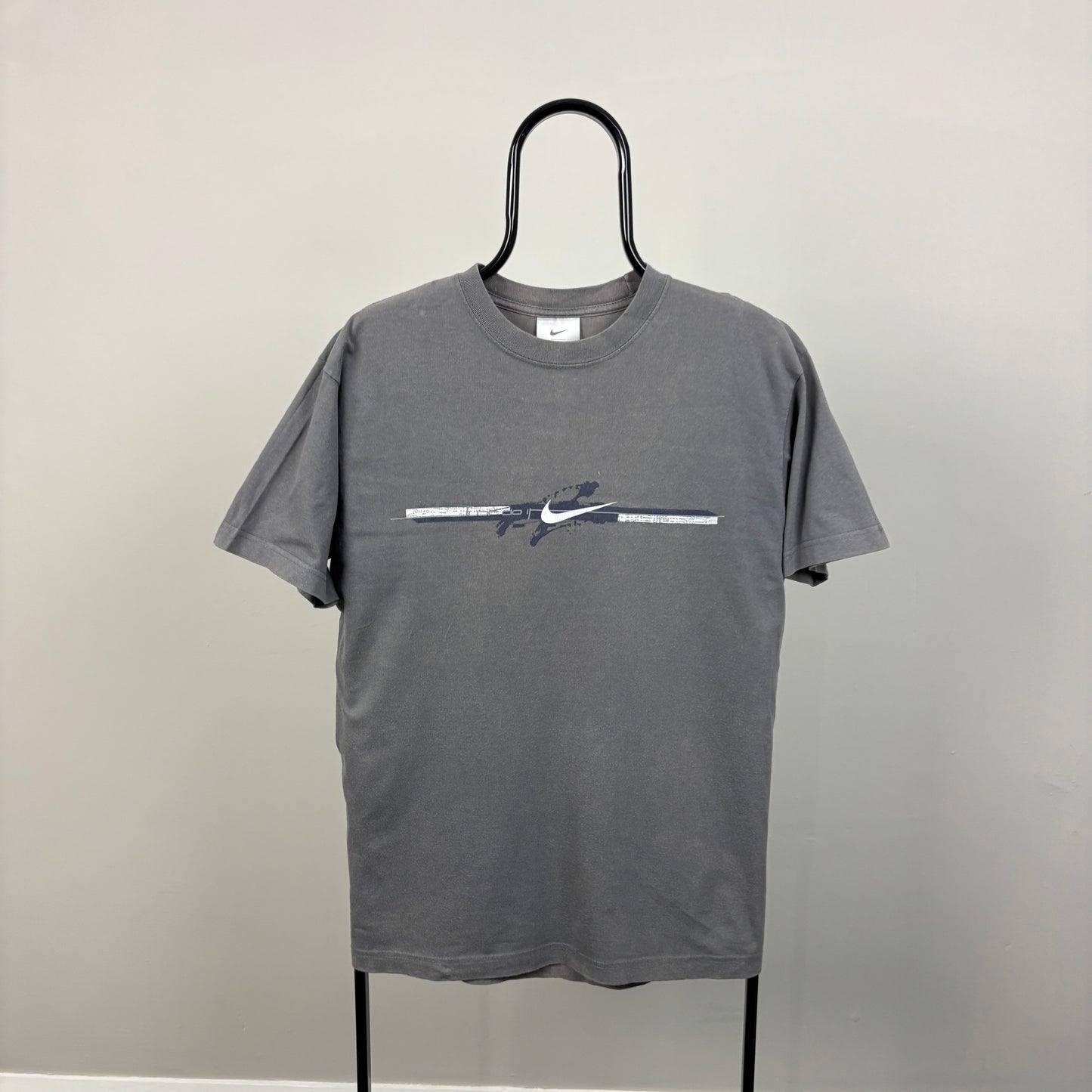 00s Nike Swoosh T-Shirt Grey Small