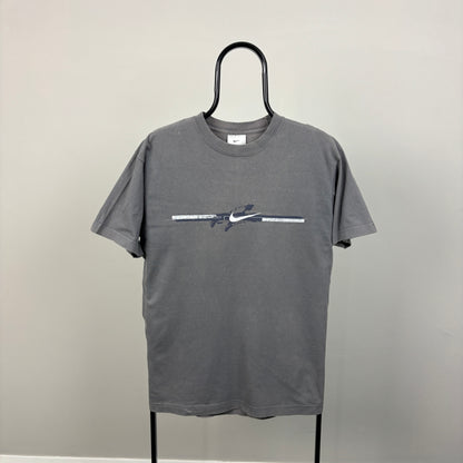 00s Nike Swoosh T-Shirt Grey Small