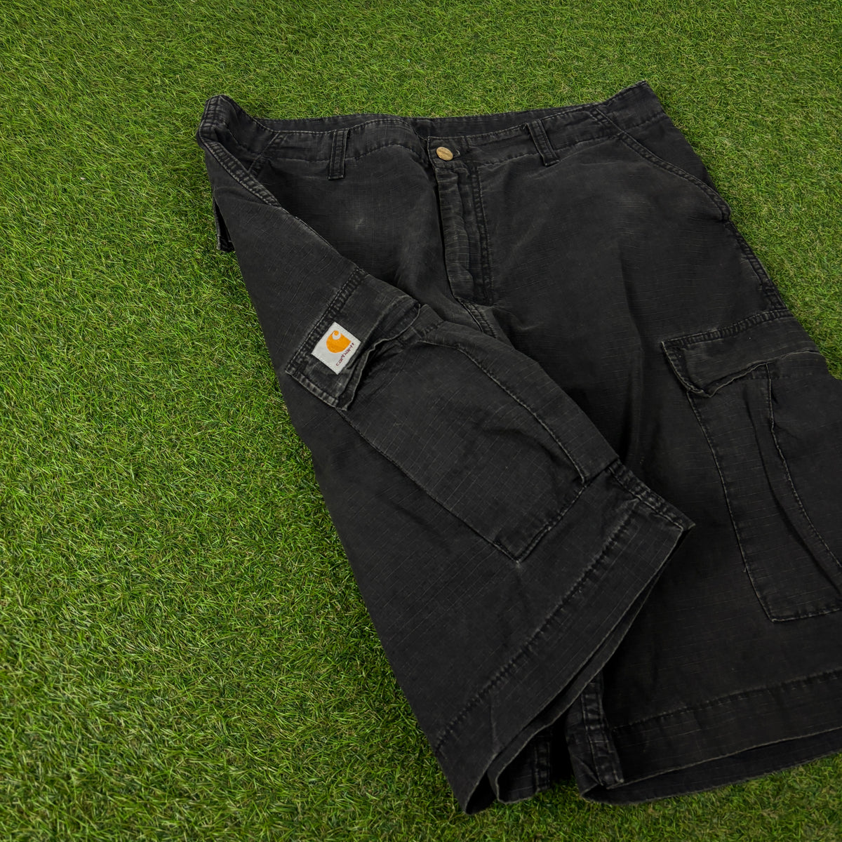 00s Carhartt Cargo Shorts Black Large