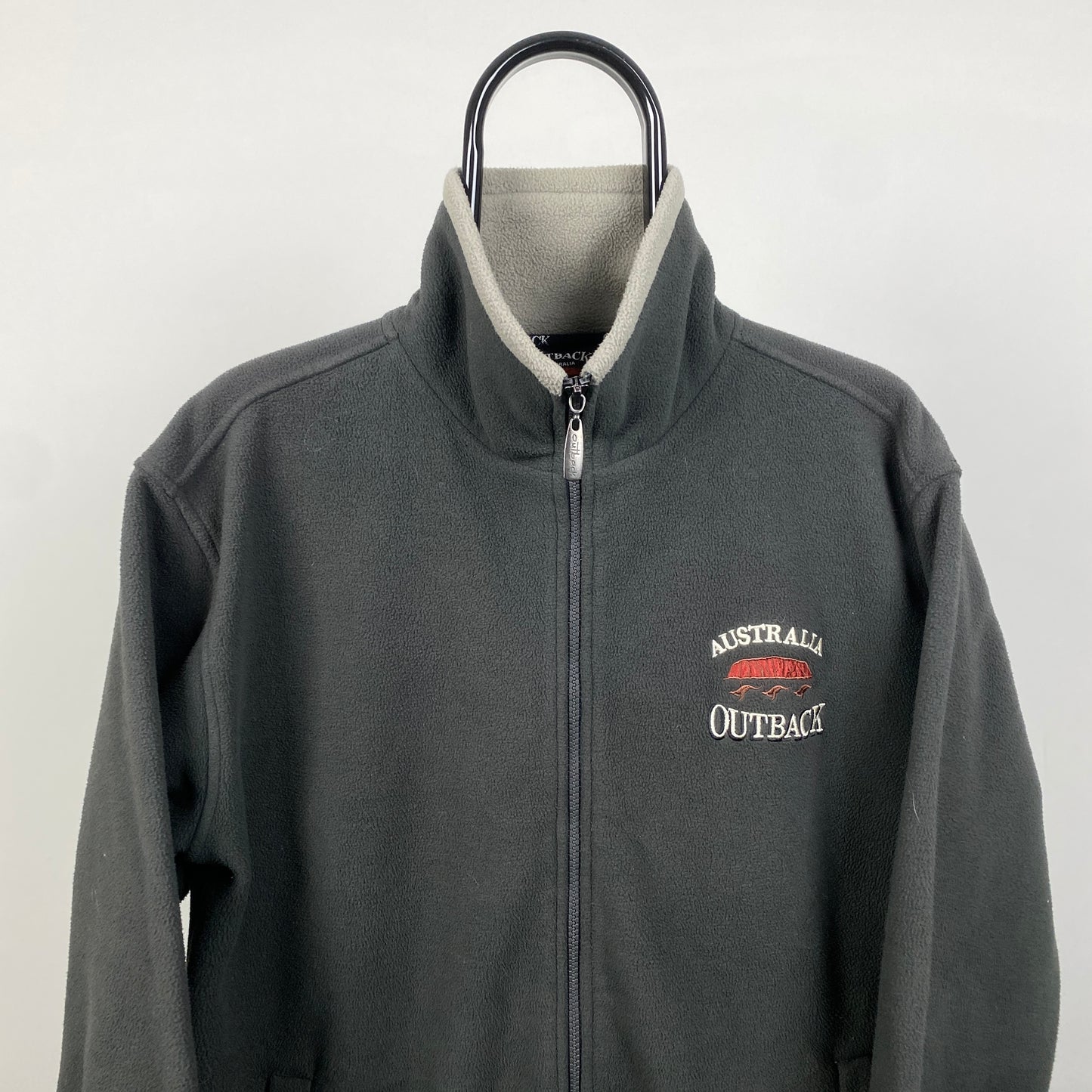 00s Australia Outback Fleece Sweatshirt Brown Small