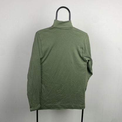 00s Nike Roll Neck Sweatshirt Green XS