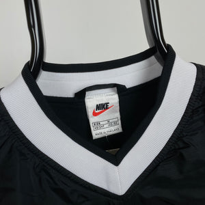 90s Nike Windbreaker Sweatshirt Black Small