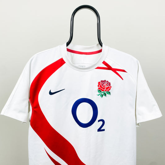 00s Nike England Rugby T-Shirt White Medium