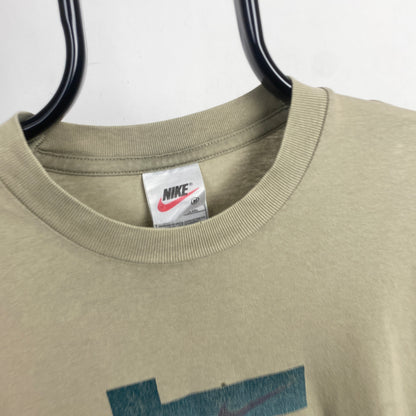 90s Nike Just Do It T-Shirt Brown Medium