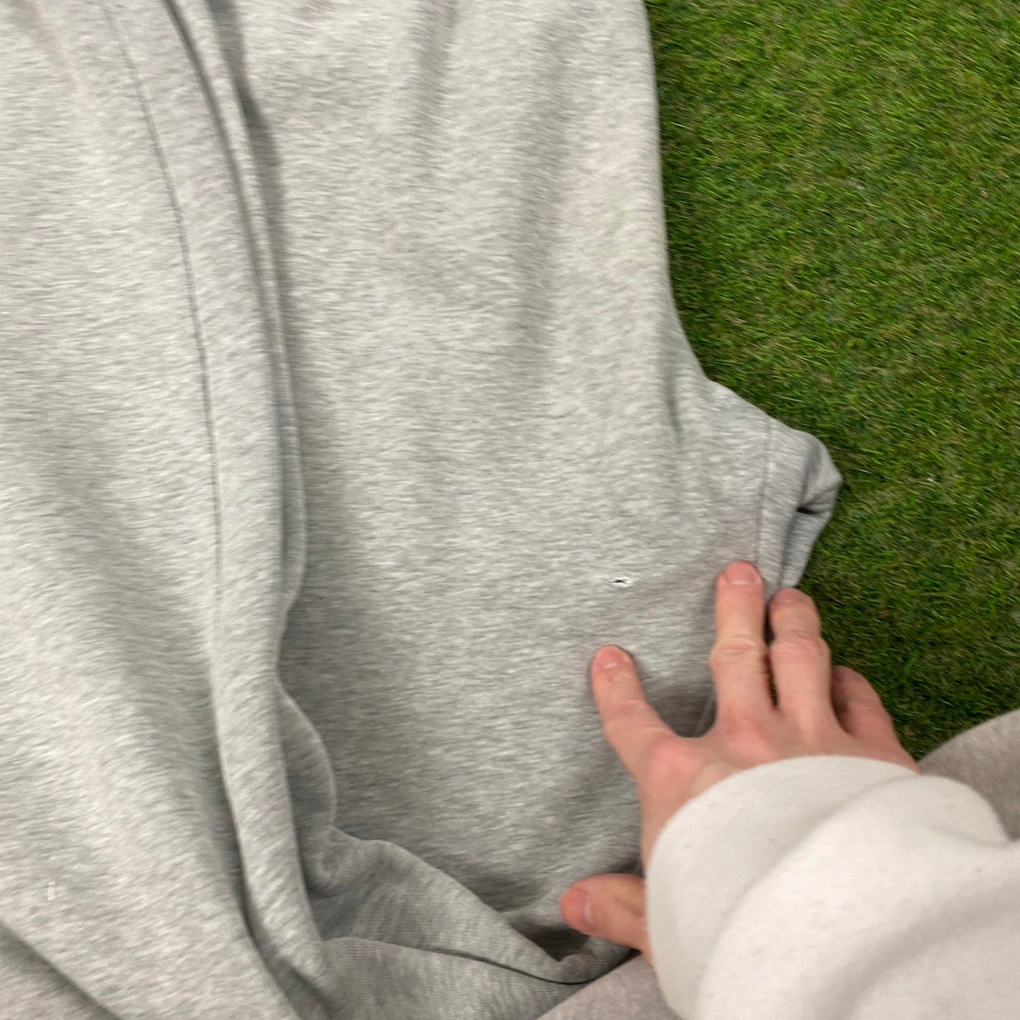 00s Nike Wide Leg Cotton Joggers Grey Large