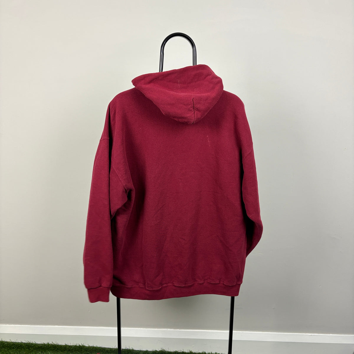 90s Nike Swoosh Hoodie Red Large
