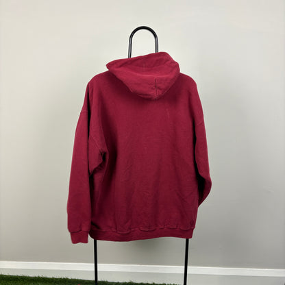 90s Nike Swoosh Hoodie Red Large