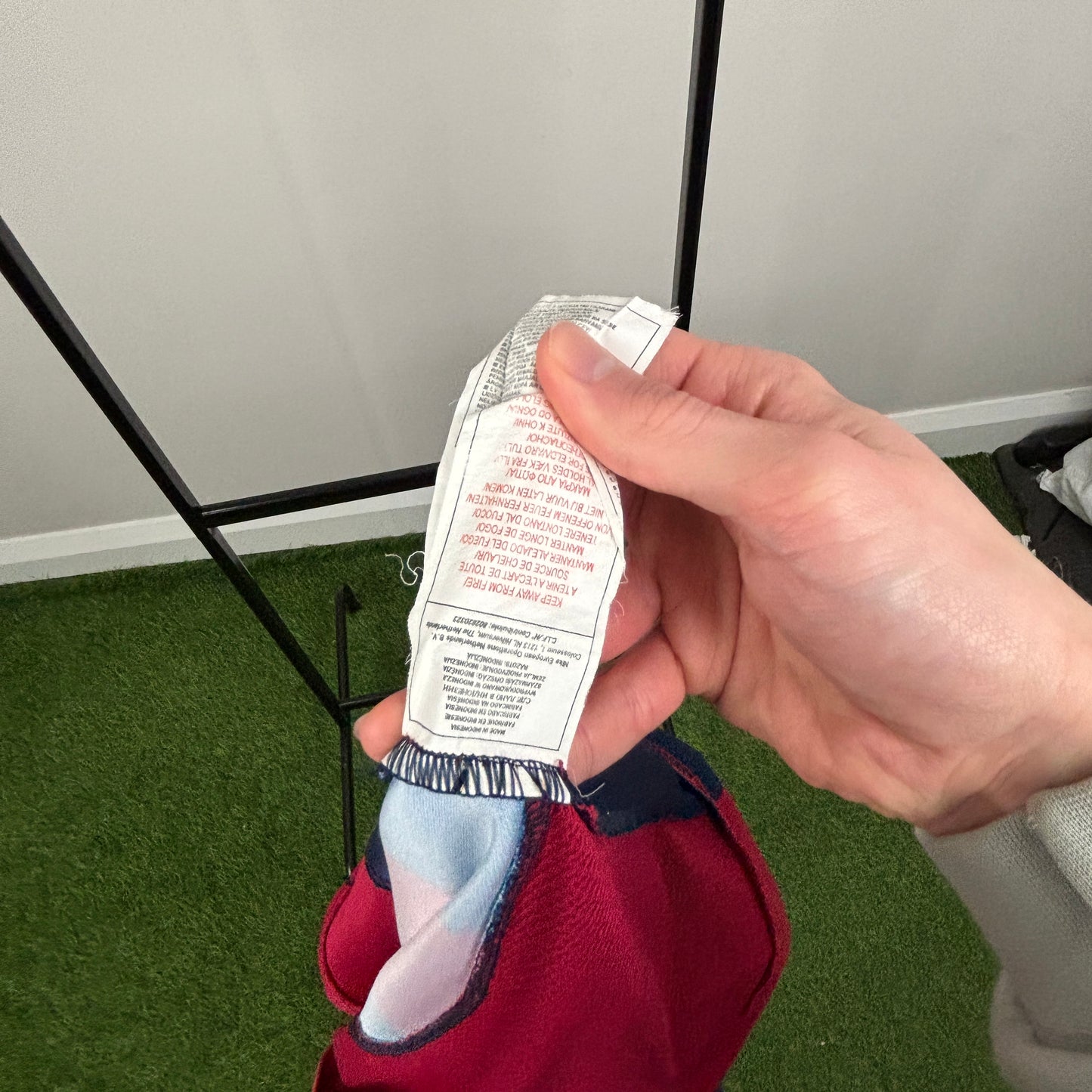 90s Nike Barcelona Ronaldinho Football Shirt T-Shirt Red Large