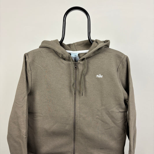 00s Nike Zip Hoodie Brown Women’s Medium