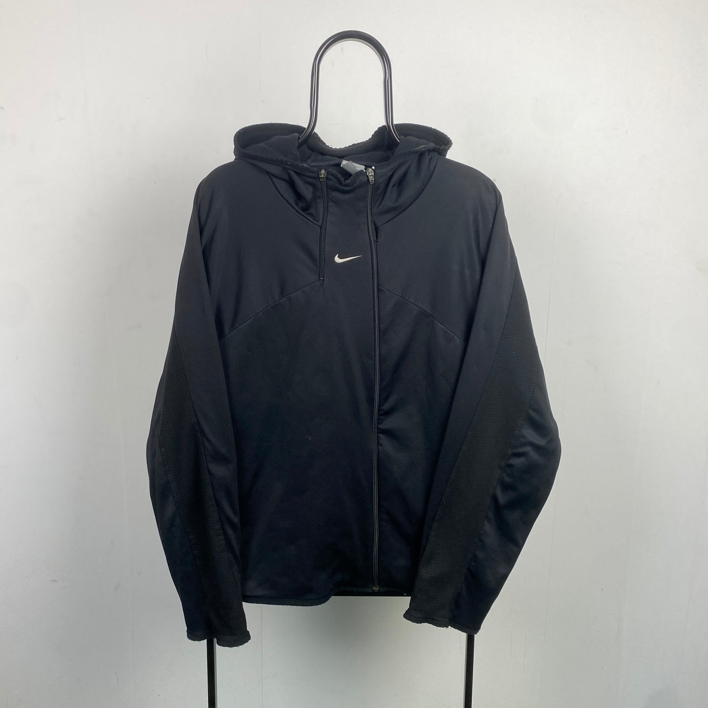 00s Nike Air Max Centre Swoosh Hoodie Black Medium