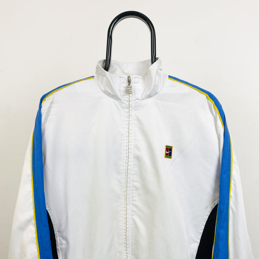 90s Nike Challenge Court Windbreaker Jacket White Large