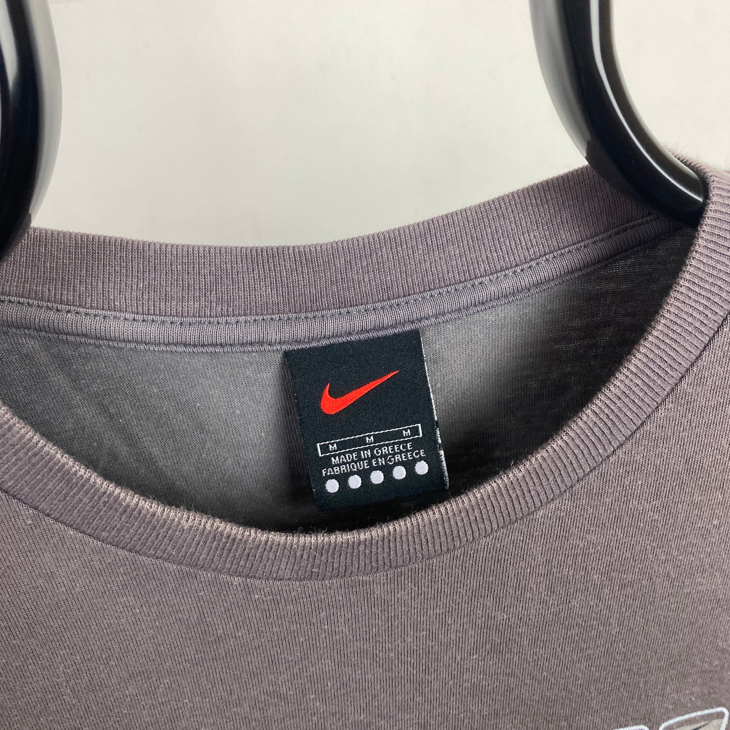 90s Nike Running Reflective T-Shirt Brown Medium