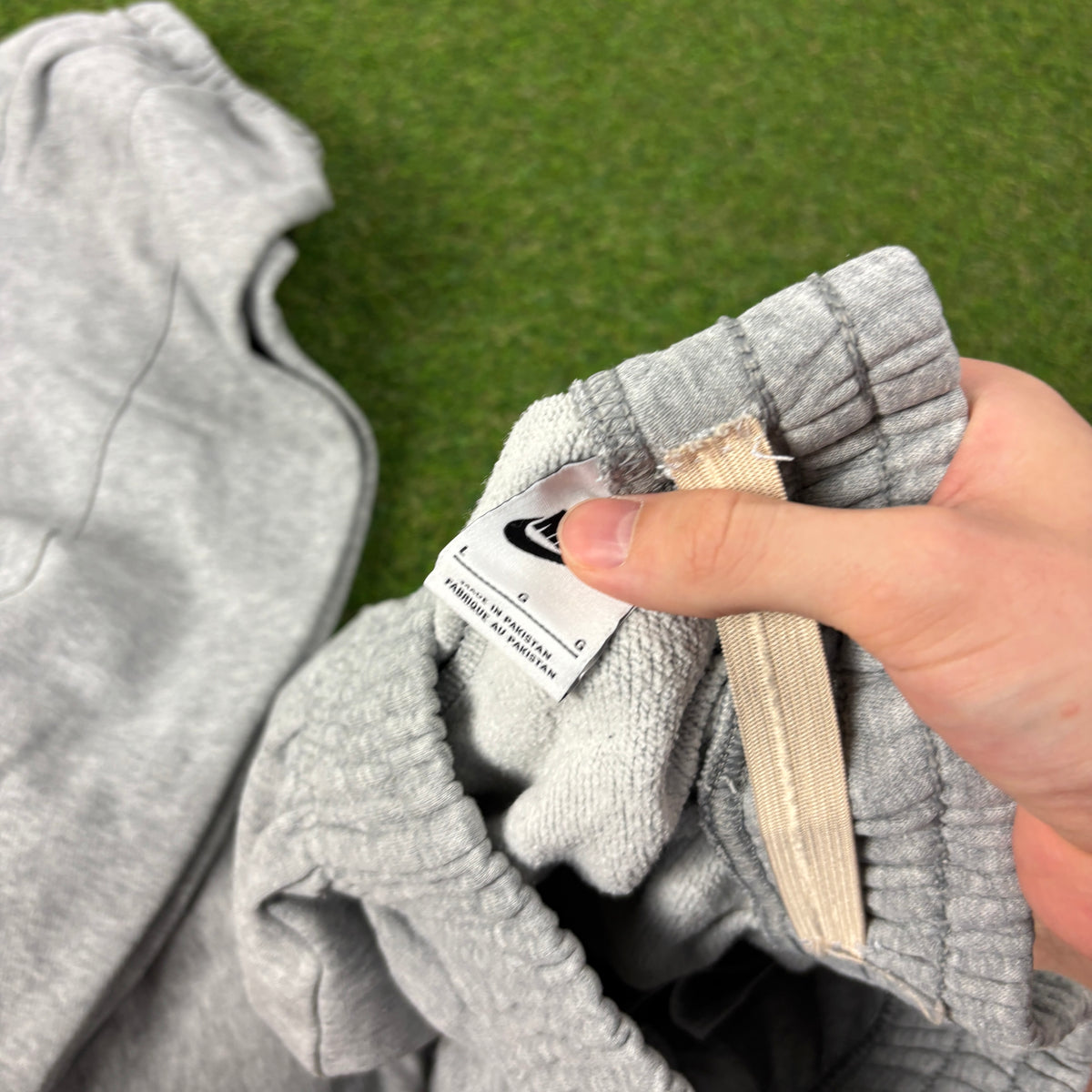 00s Nike Wide Leg Cotton Joggers Grey Large