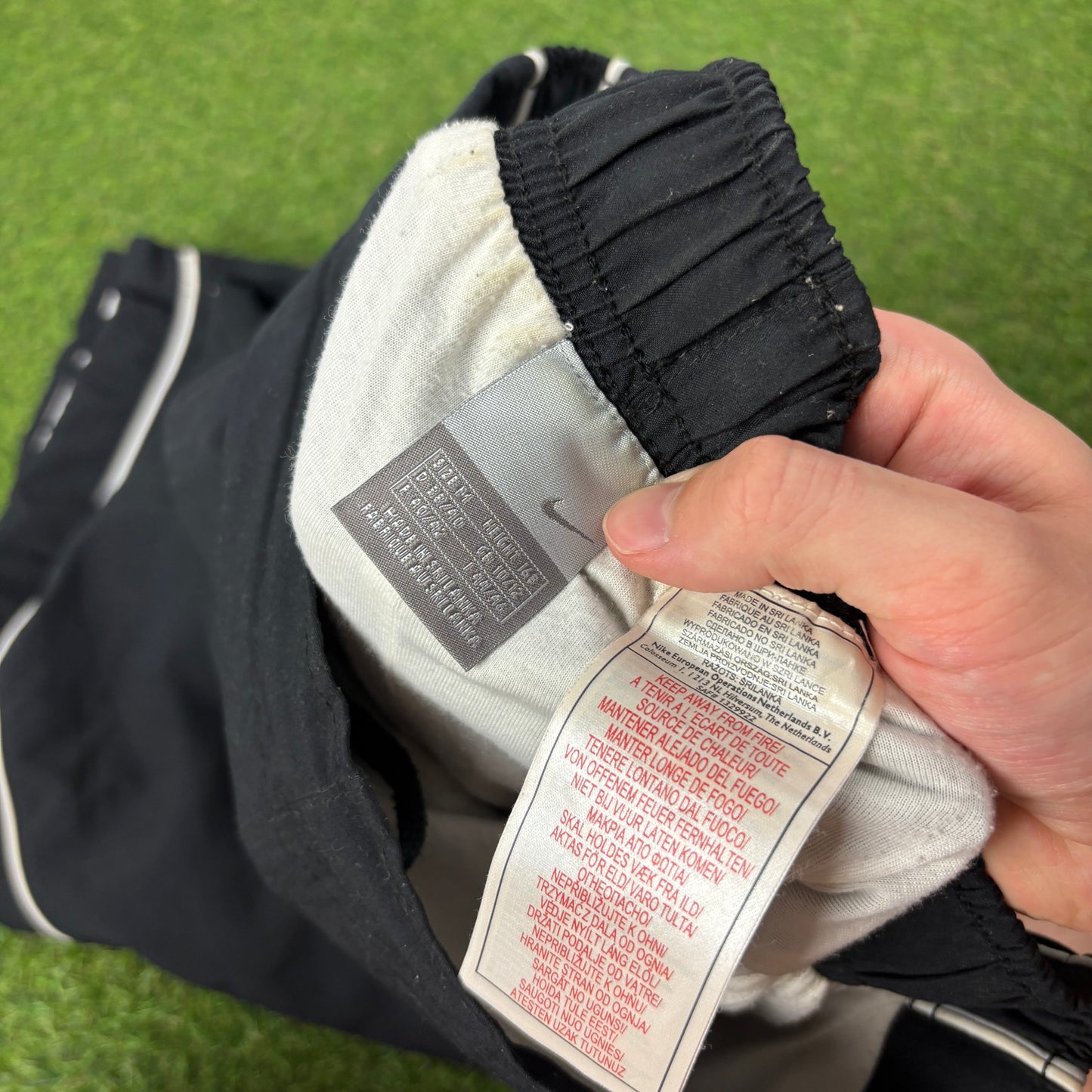 00s Nike Piping Joggers Black Medium
