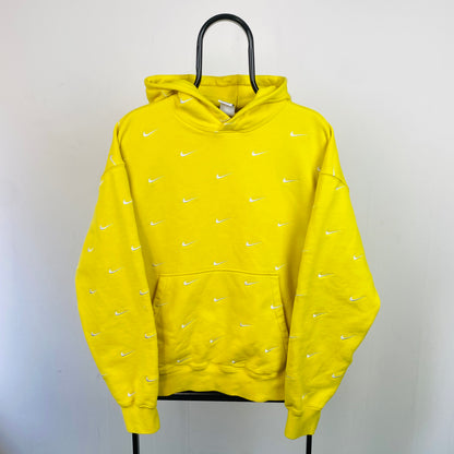 00s Nike NRG Swoosh Hoodie Yellow Medium