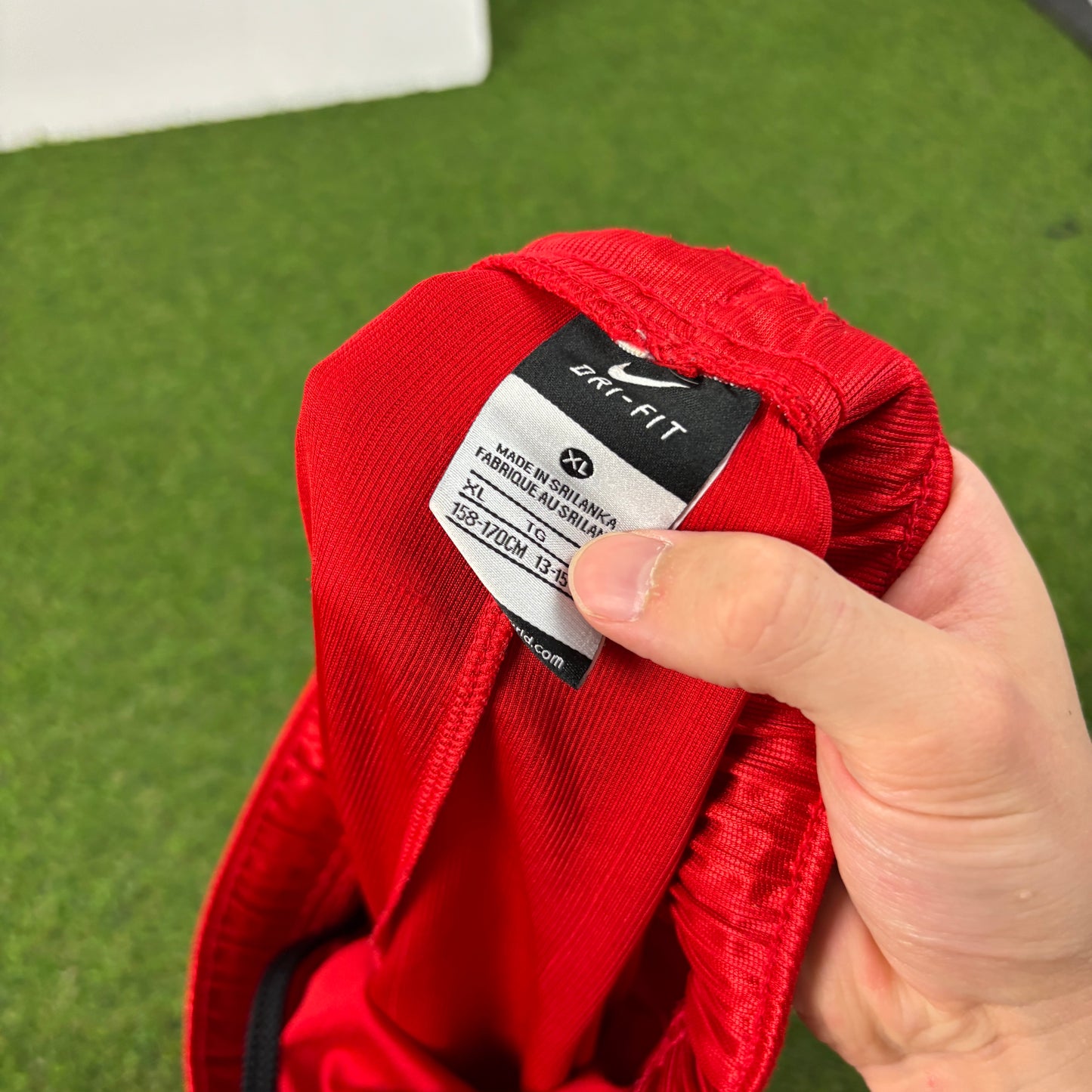 00s Nike Football Shorts Red Small