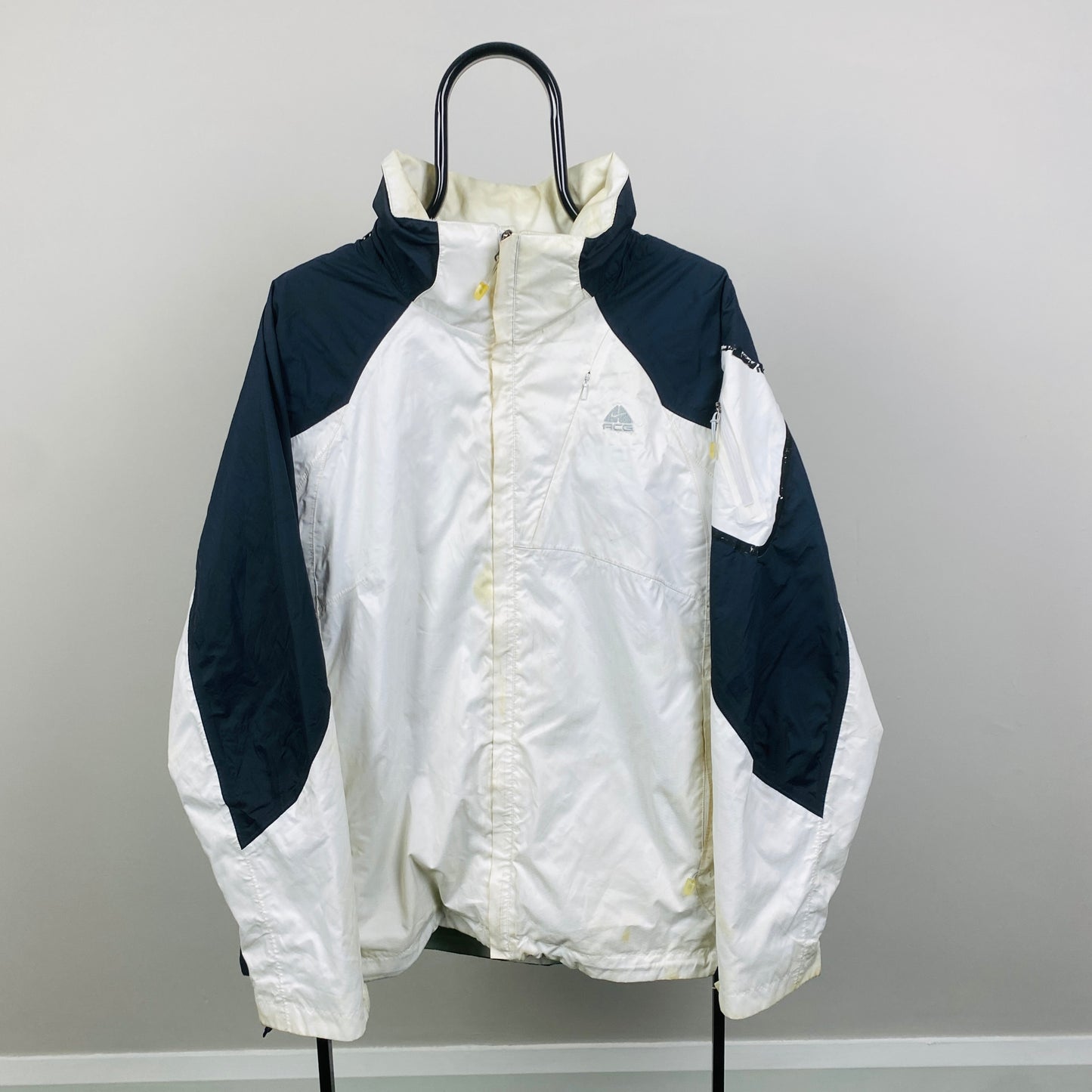 00s Nike ACG Gore-Tex Waterproof Coat Jacket White XL