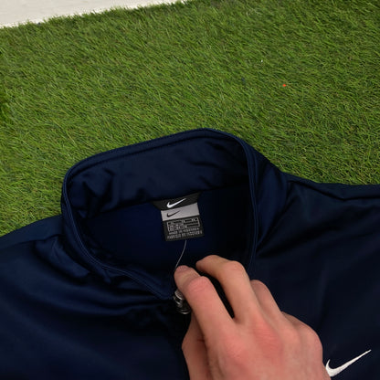 00s Nike Tracksuit Jacket + Joggers Set Blue Small