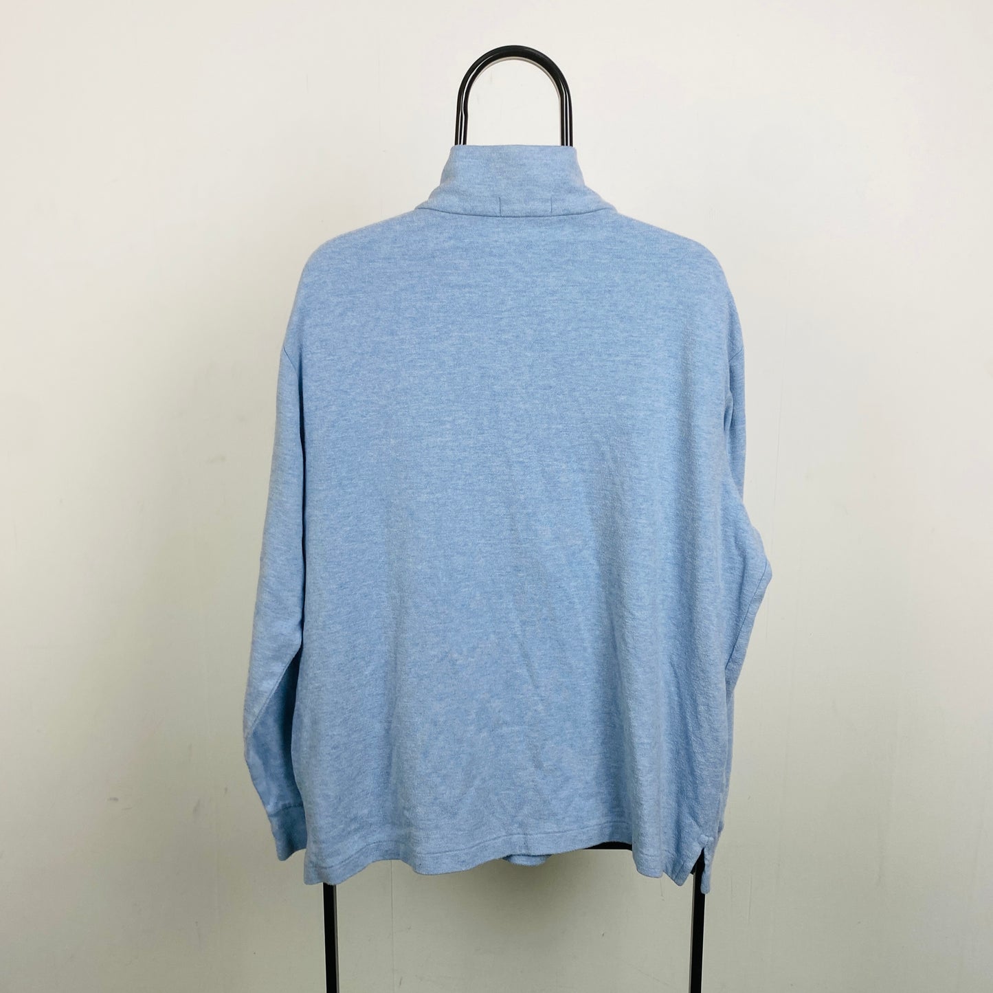 Retro Polo Ralph Lauren Sweatshirt Baby Blue XL