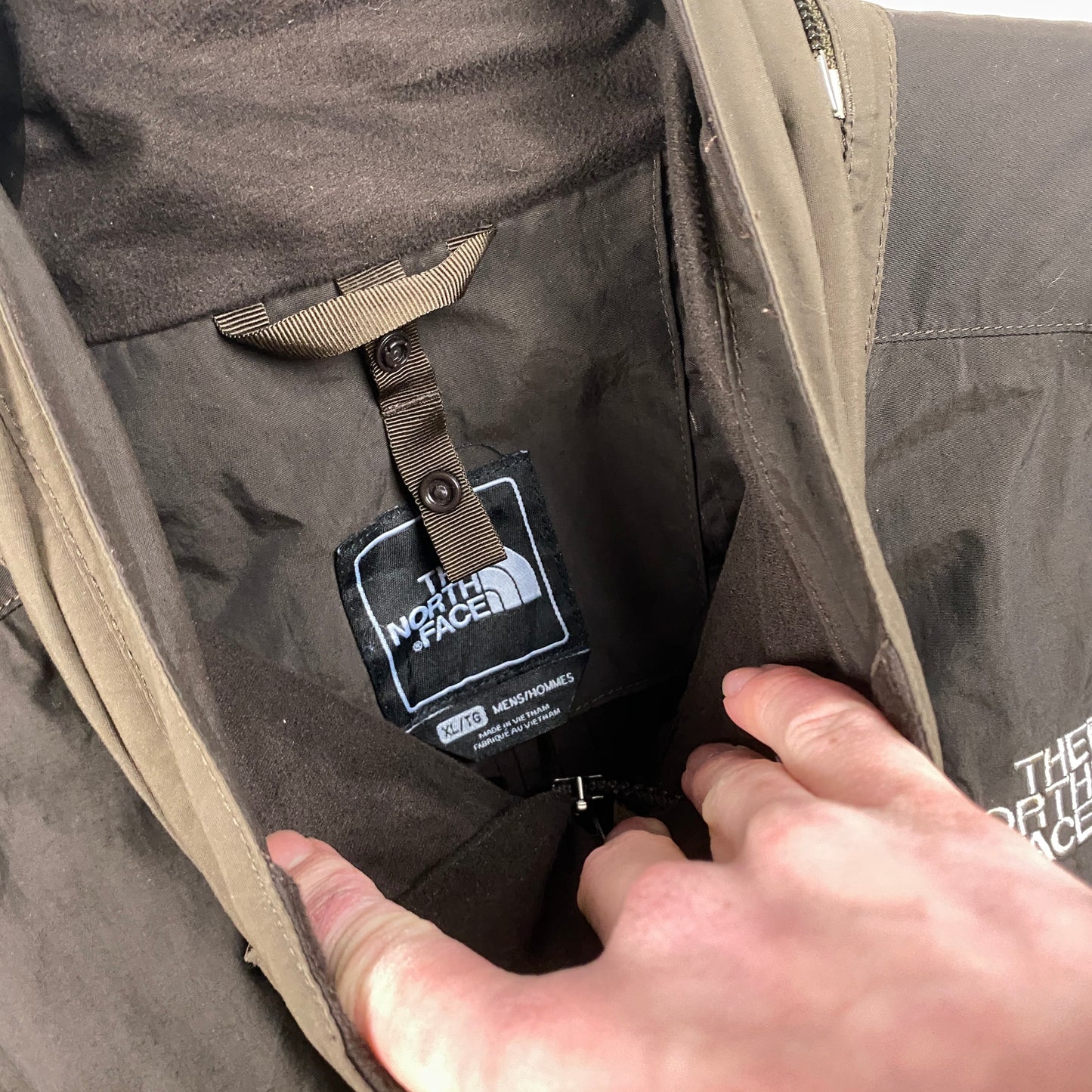 00s The North Face HyVent Waterproof Coat Jacket Brown XL