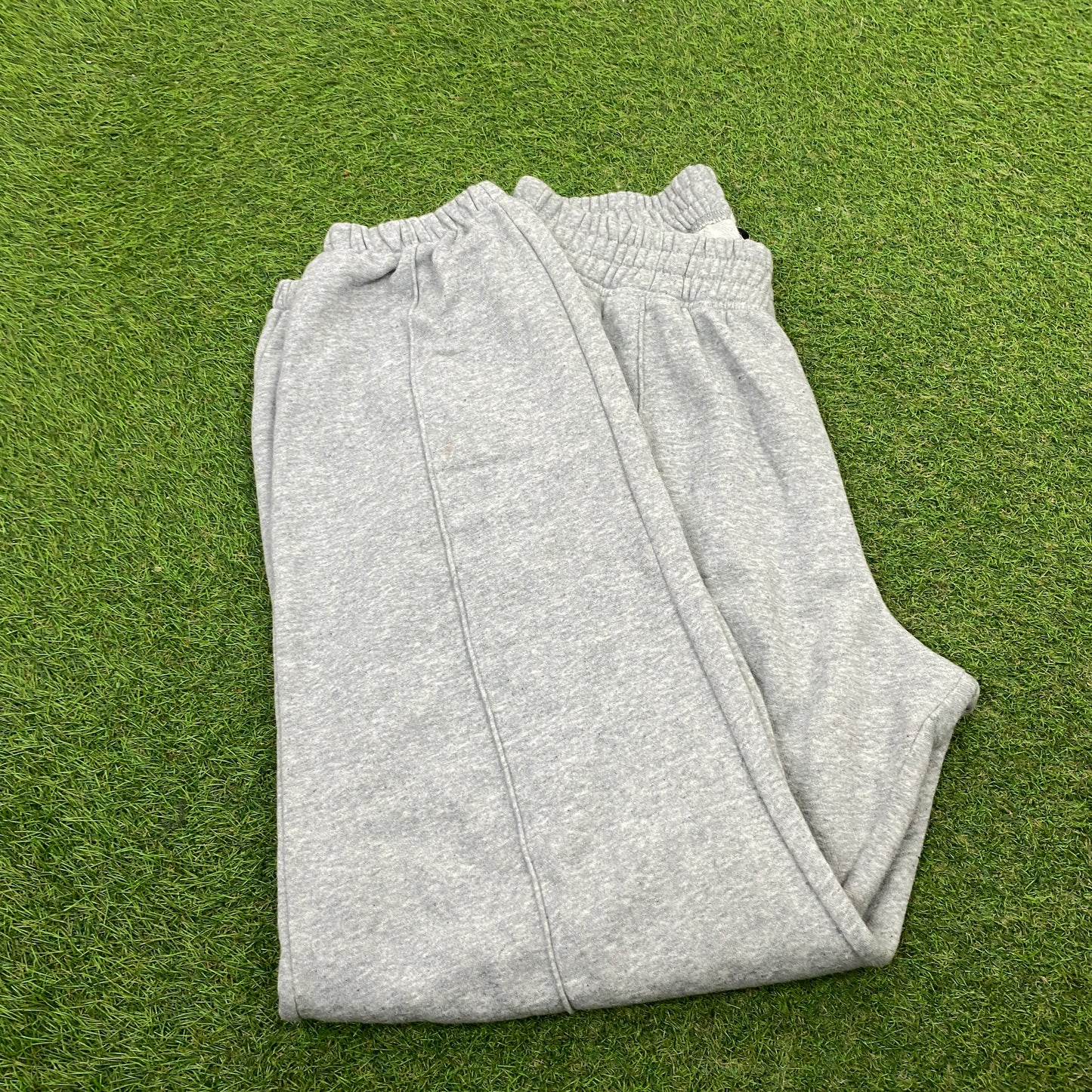 00s Nike Wide Leg Cotton Joggers Grey Small