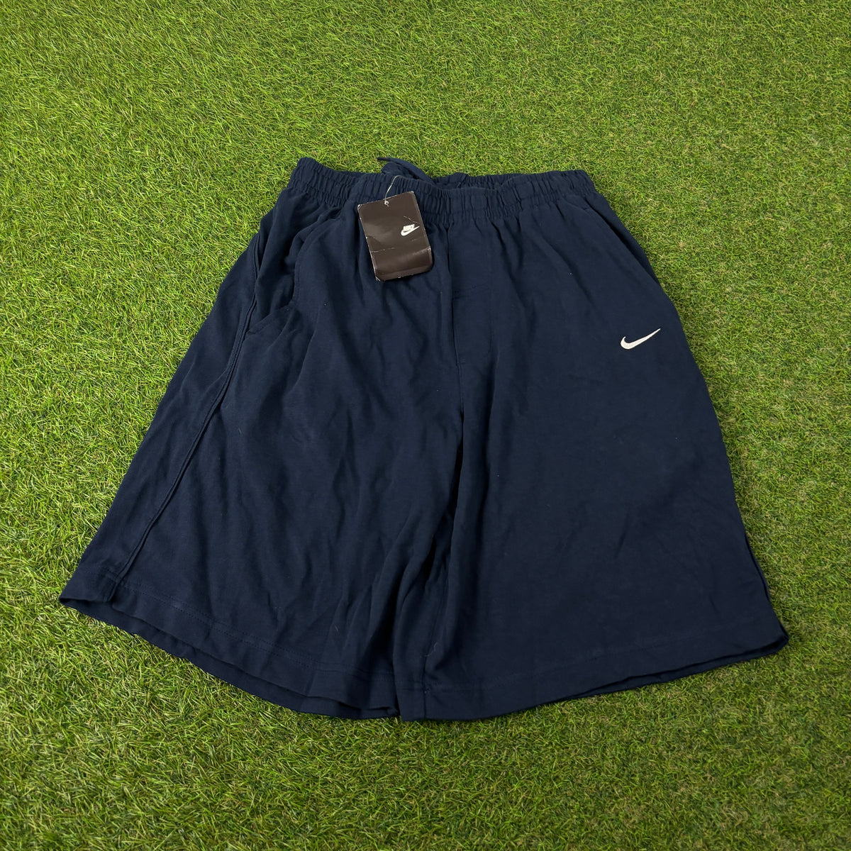 00s Nike Baggy Cotton Shorts Blue Small