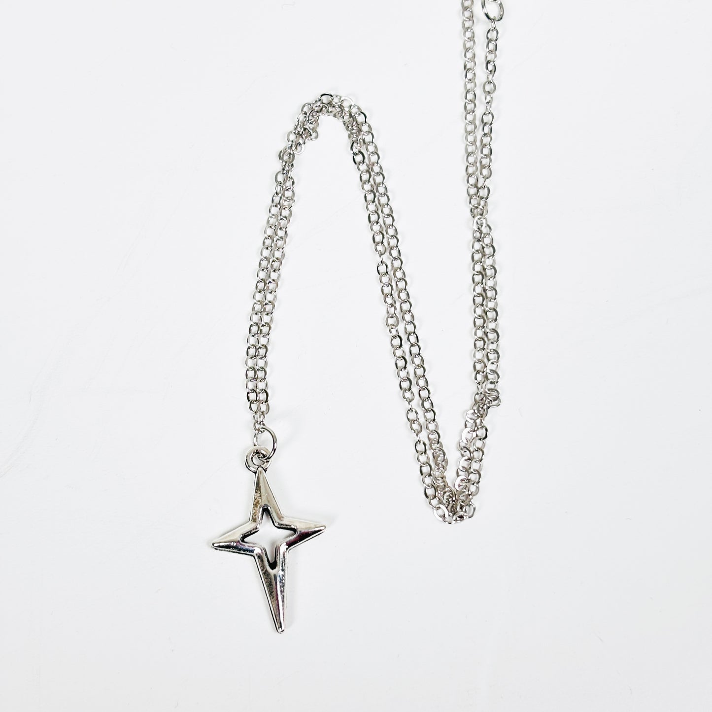 Shooting Star Charm Necklace Stainless Steel