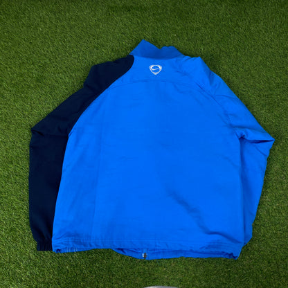 00s Nike Inter Milan T90 Windbreaker Jacket + Joggers Set Blue Small
