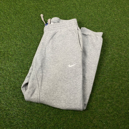 00s Nike Cotton Joggers Grey Medium