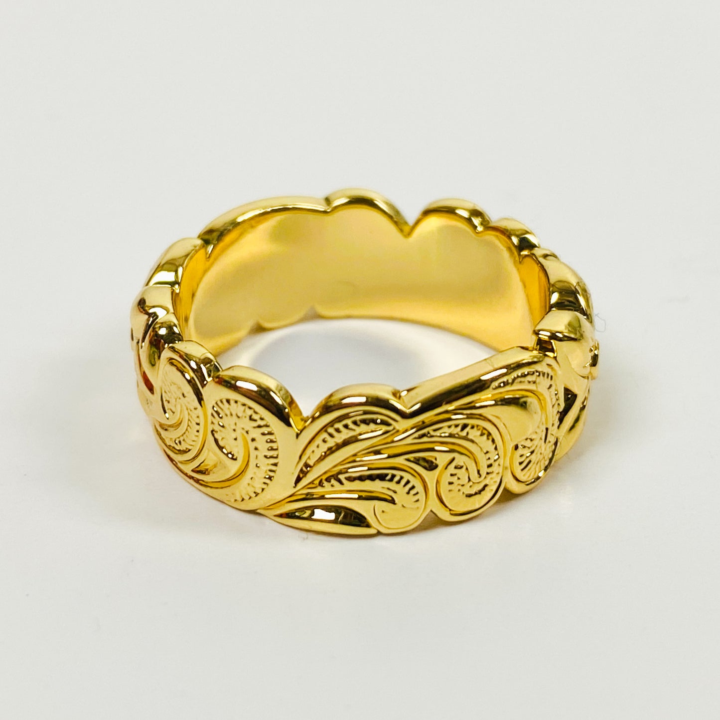 Retro Vintage Fossil Ring Gold