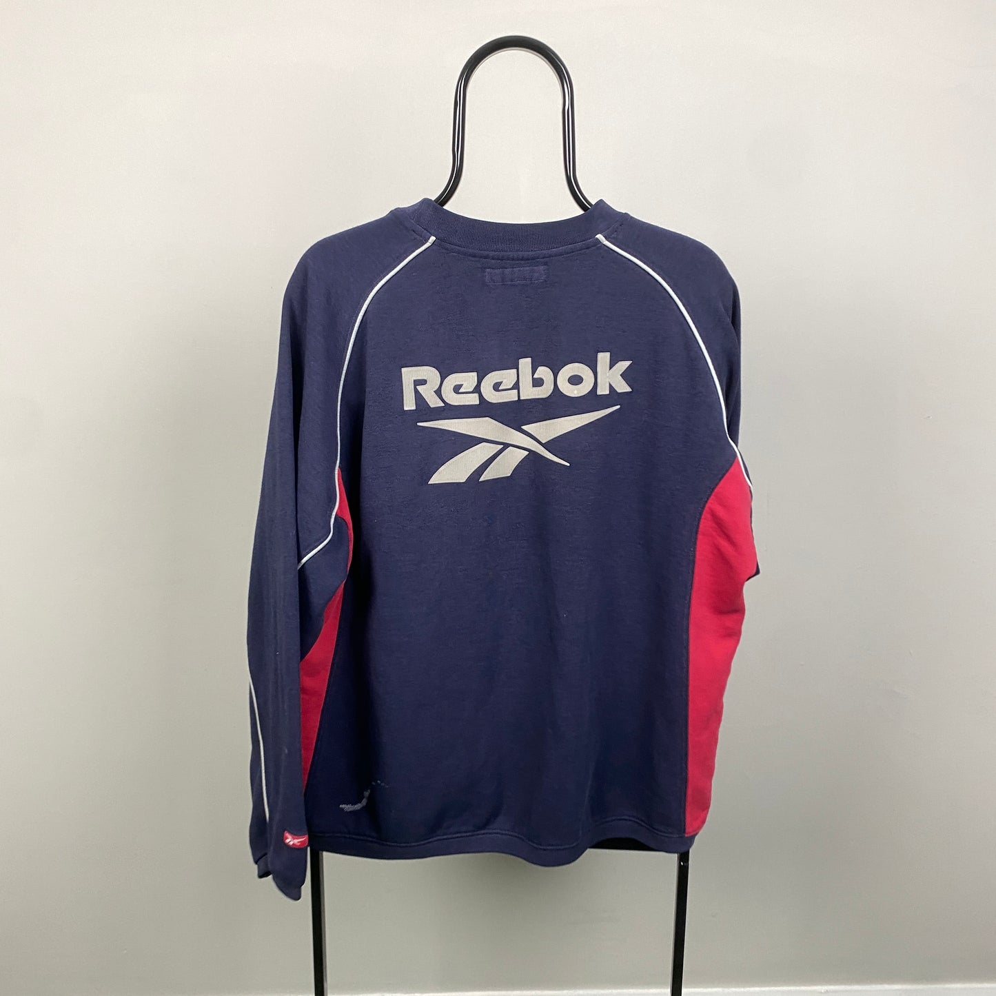 90s Reebok Liverpool Sweatshirt Blue Large