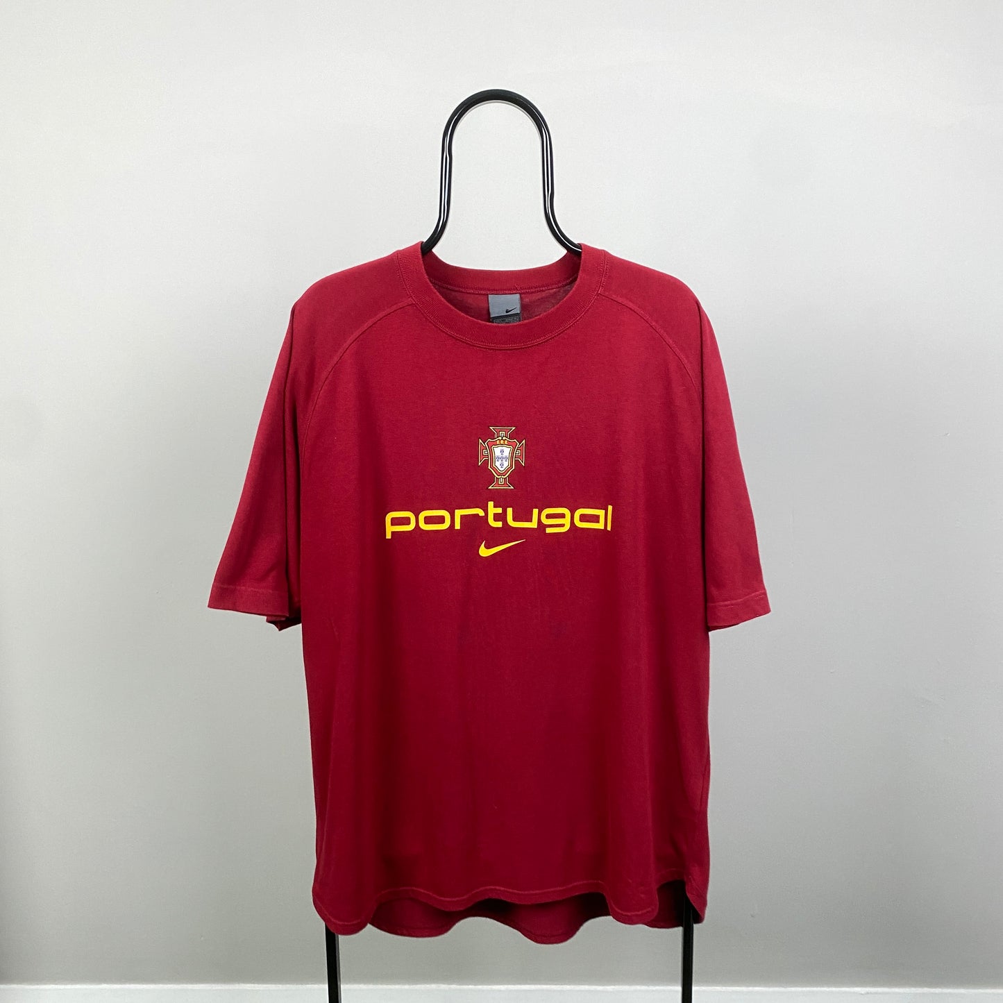 90s Nike Portugal T-Shirt Red Large