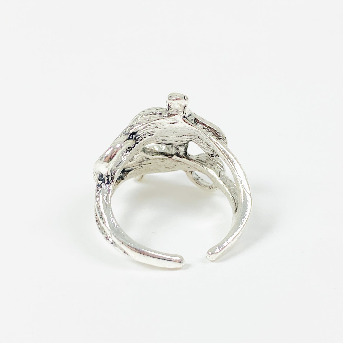 Snake Ring Silver Adjustable